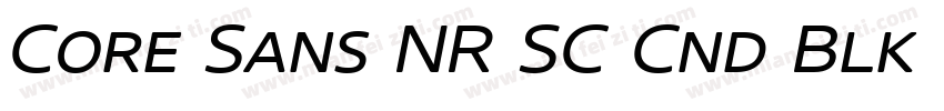 Core Sans NR SC Cnd Blk 97 Cond Bla字体转换